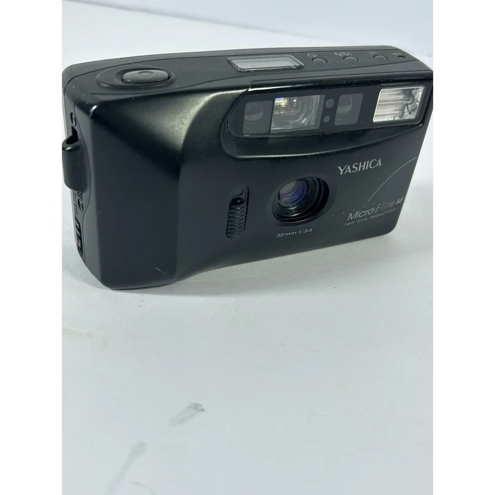 Yashica Micro‎ Elite AF 35mm Film Camera Point & Shoot Tested Flash Not Working